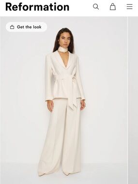 Reformation Lea 2 Piece Suit NWT